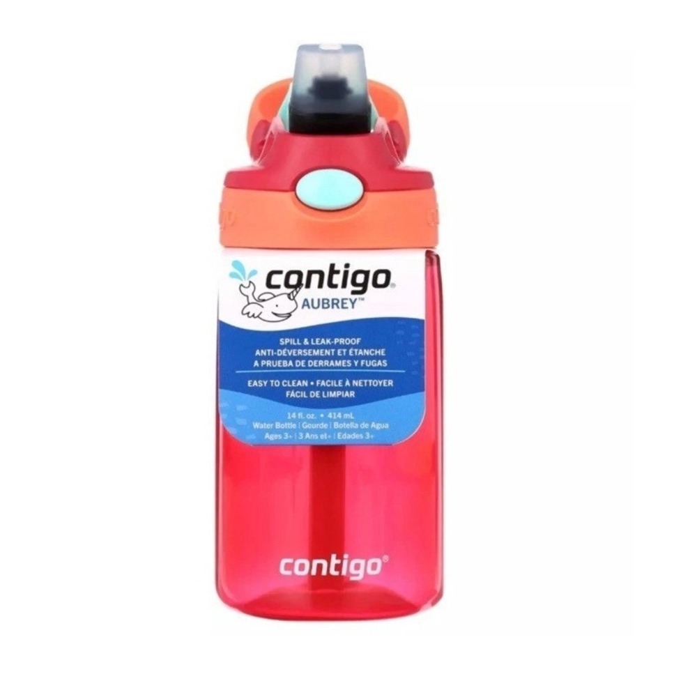 Contigo Kid's 14 oz Aubrey Plastic Water Bottle Pink